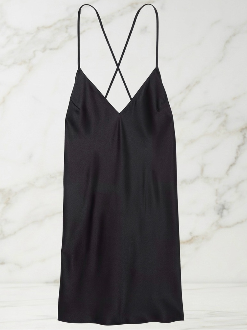 Victoria’s Secret Satin Open-Back Slip Dress